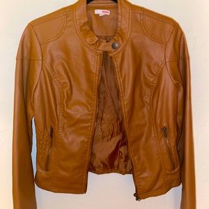 Edgy Brown Leather Jacket